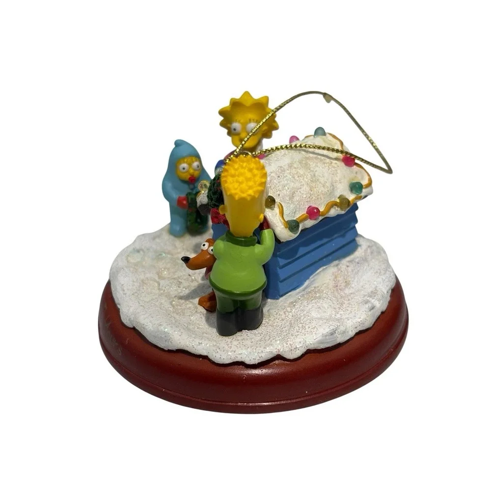 2004 Simpsons Bradford Christmas Ornament Illuminated 